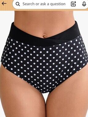 Halcurt Women's High Waisted Swim Bottoms